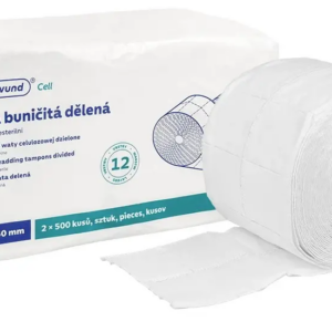 Tampony z waty celulozowej 12 warstw - 2 rolki 500szt