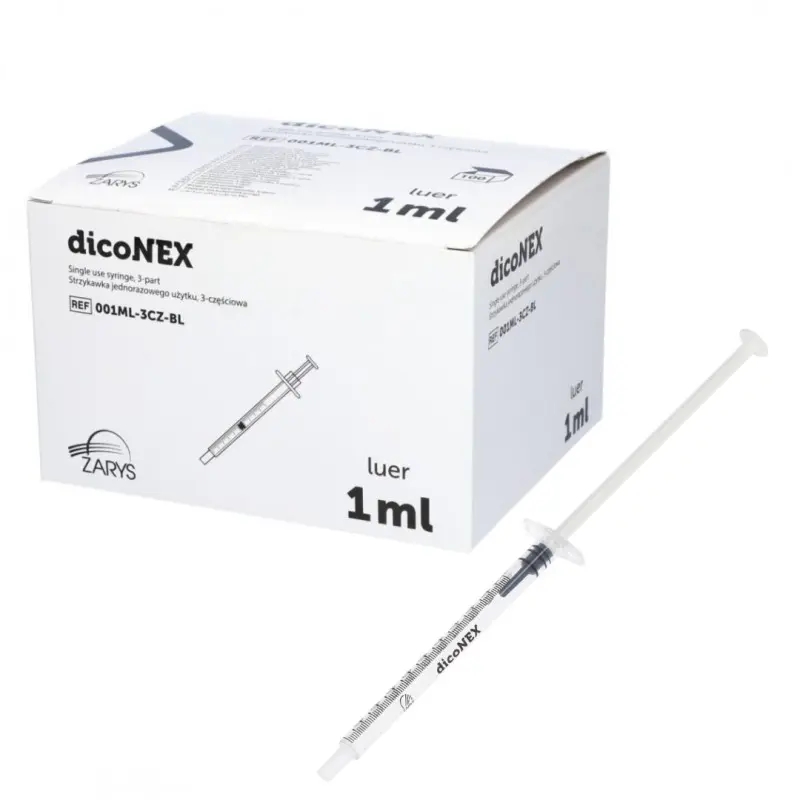 Strzykawki 3częściowe Luer discoNEX