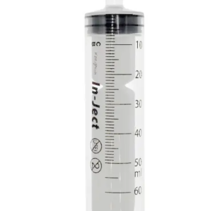 Strzykawka sterylna 50/60ml 3częściowa Luer cewnikowa