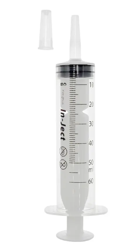 Strzykawka sterylna 50/60ml 3częściowa Luer cewnikowa